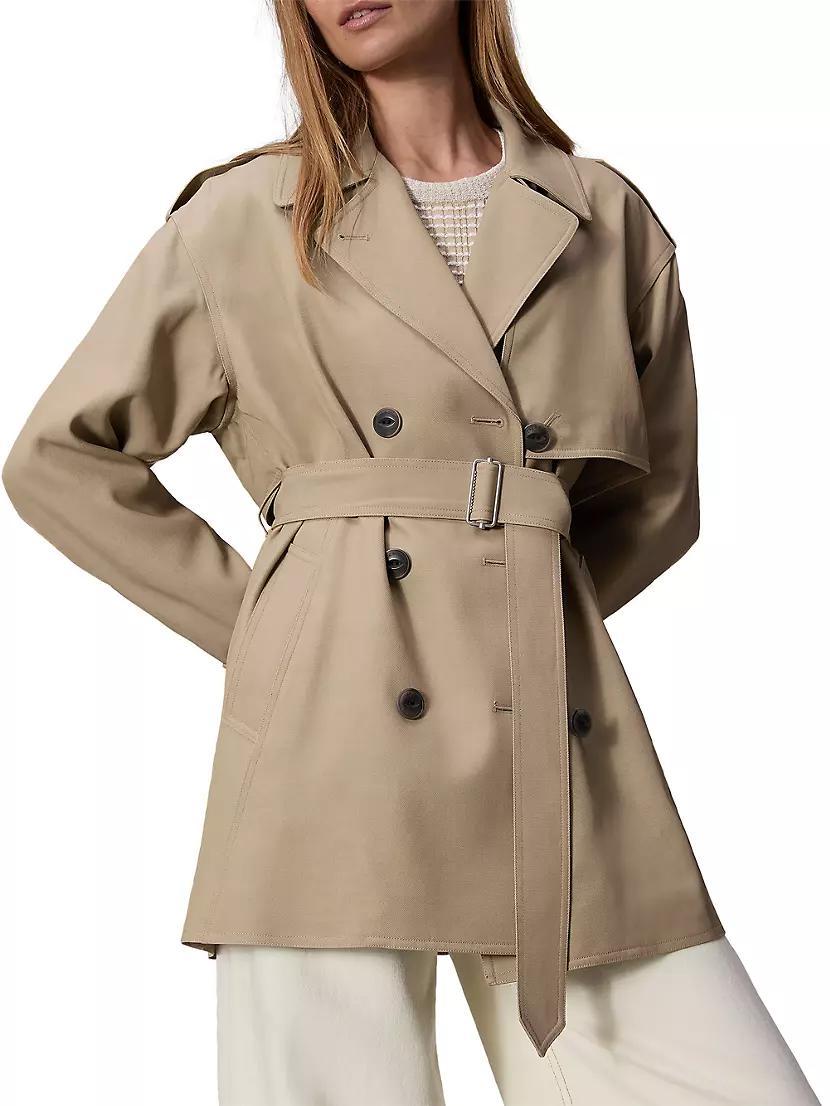 Beverly Cropped Trench Coat Product Image