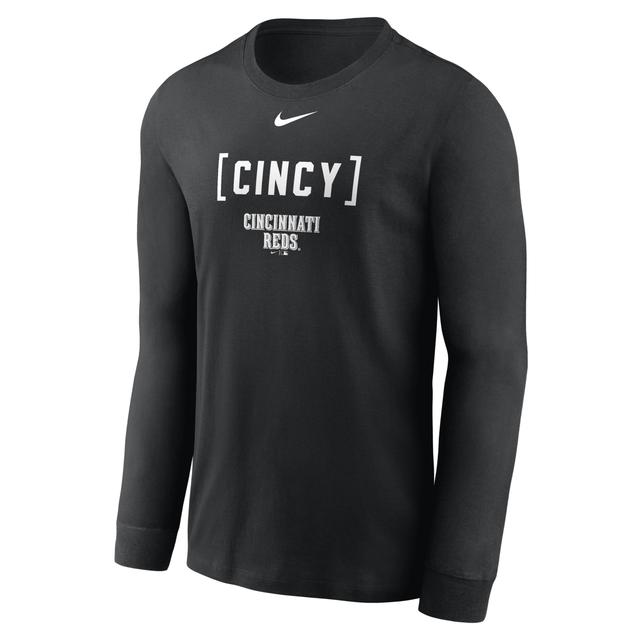 Cincinnati Reds Fashion Nike Men's MLB Long-Sleeve T-Shirt Product Image