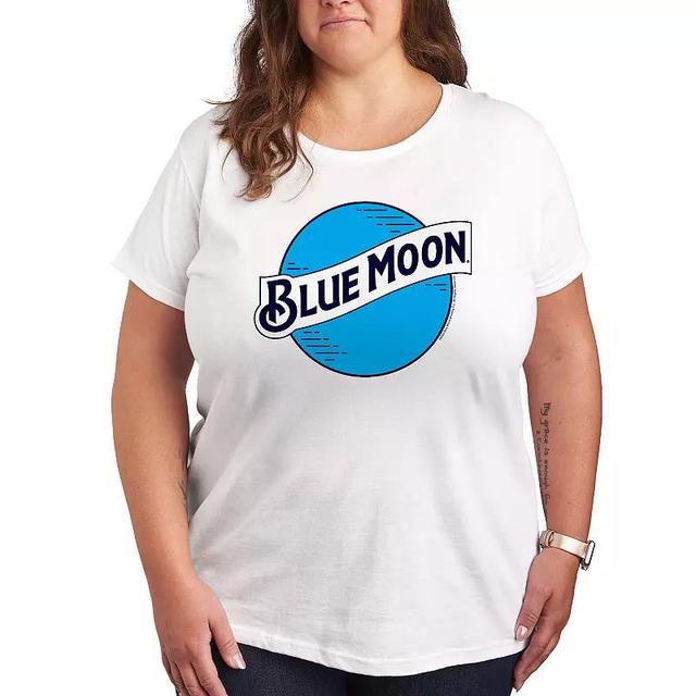 Plus Blue Moon Round Logo Graphic Tee, Womens Product Image