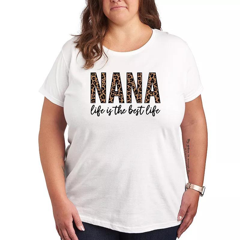 Plus Nana Life Is The Best Life Graphic Tee, Womens Product Image