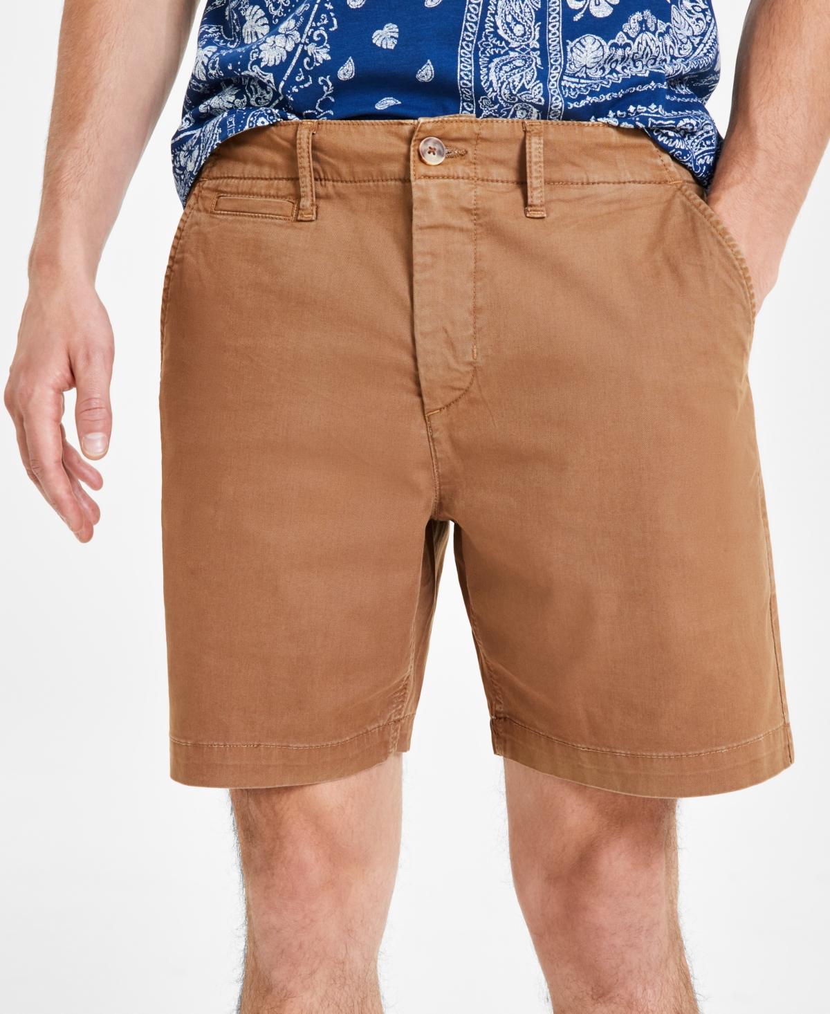 Sun + Stone Mens Colin Flat Front 7 Chino Shorts, Created for Macys Product Image