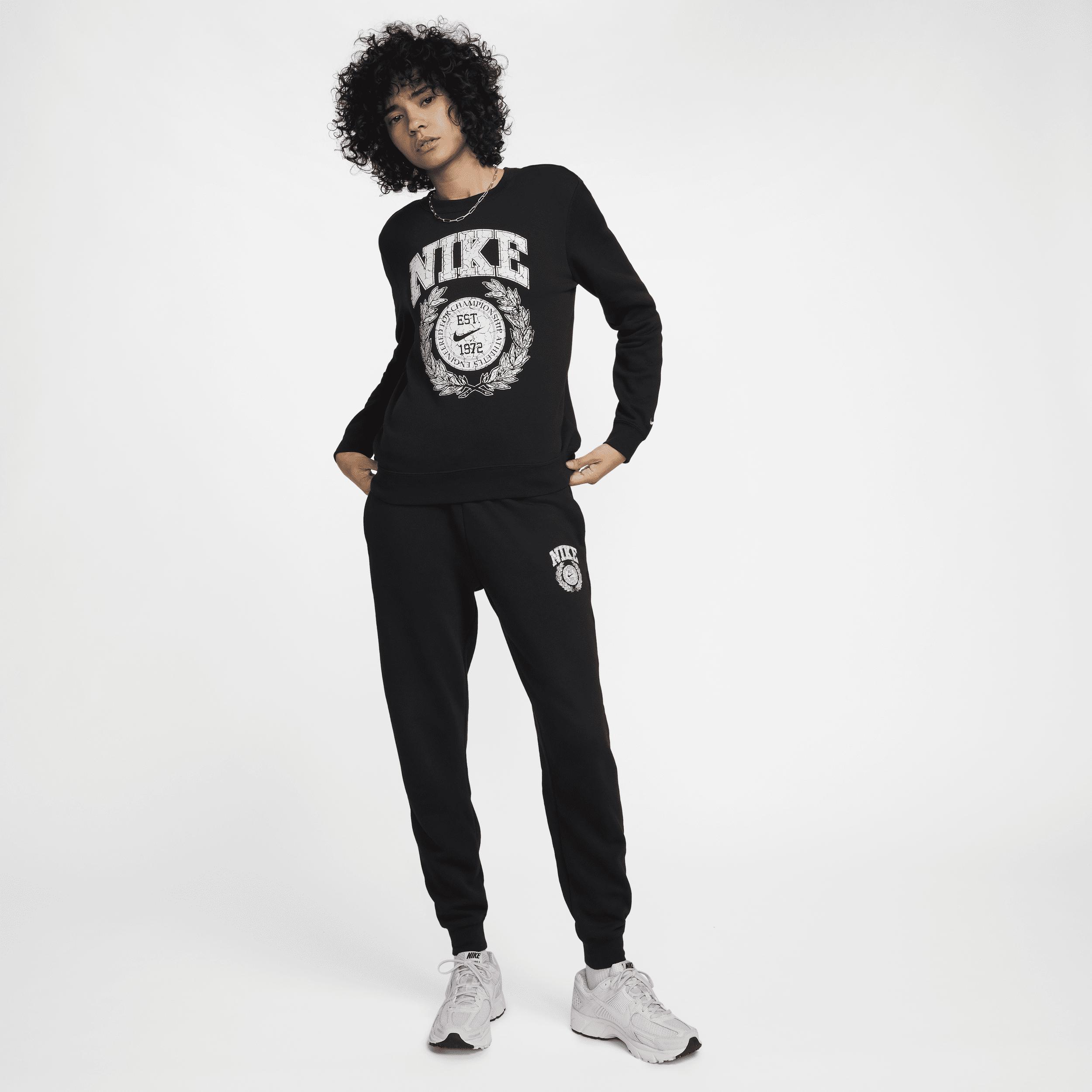 Womens Nike Sportswear Club Fleece Varsity Crewneck Sweatshirt Product Image