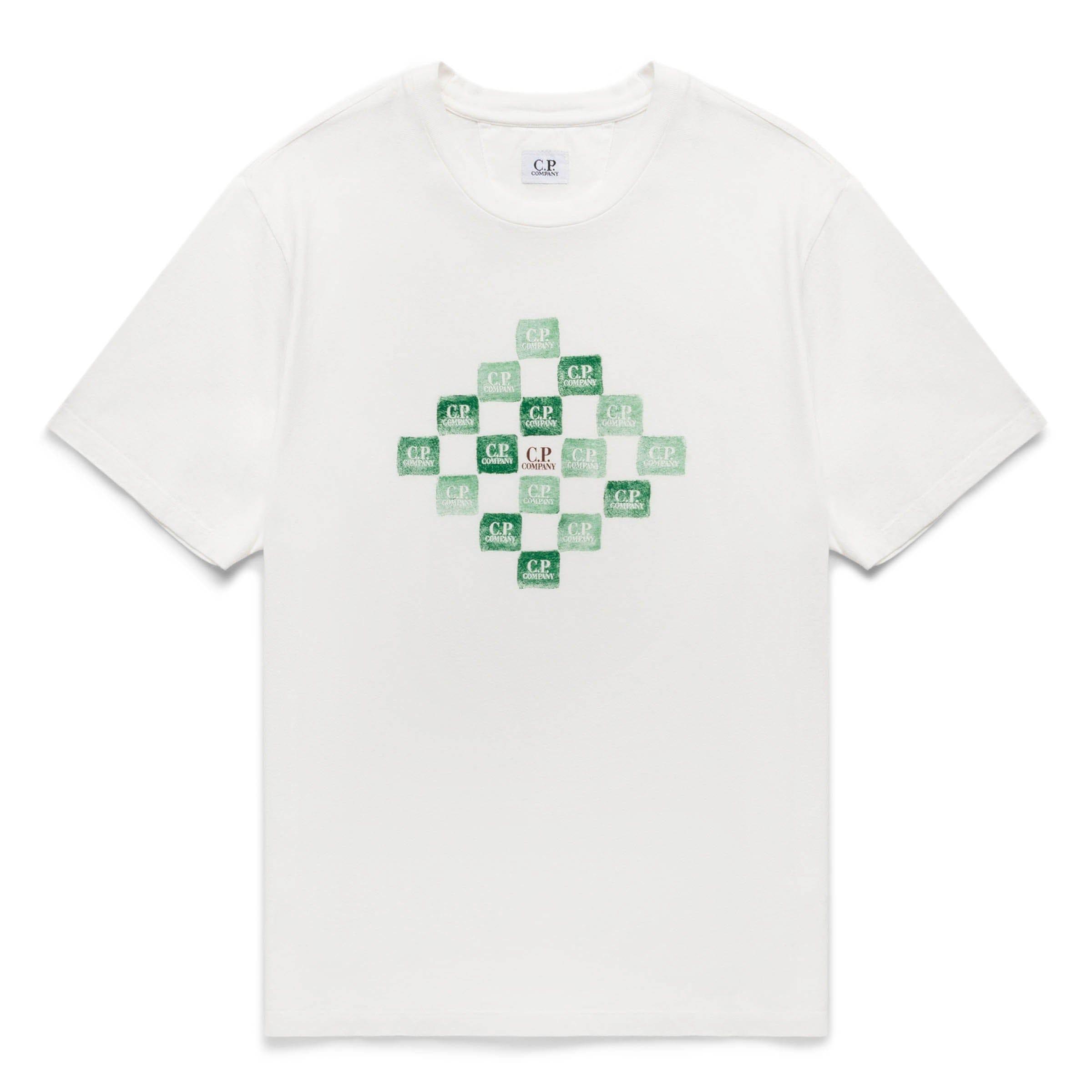 24/1 JERSEY PRINTED LOGO GRID T-SHIRT Product Image