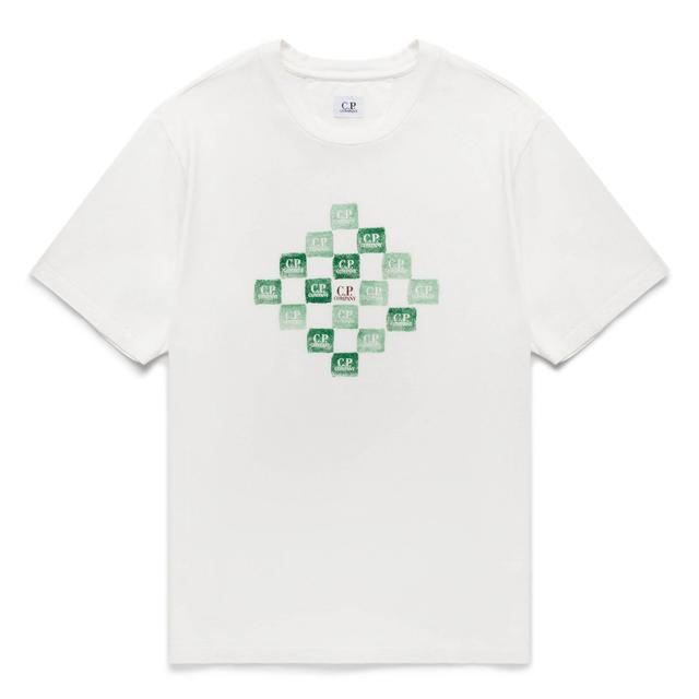 24/1 JERSEY PRINTED LOGO GRID T-SHIRT Product Image