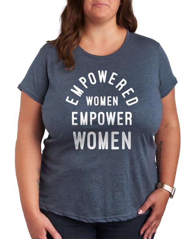 Hybrid Apparel Trendy Plus Size Empower Women Graphic T-Shirt Product Image