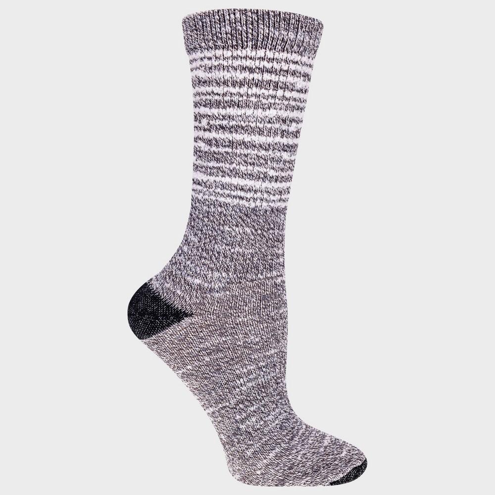 Alaska Knits Womens Striped Feather Wool Blend Lightweight Crew Socks 4-10 Product Image