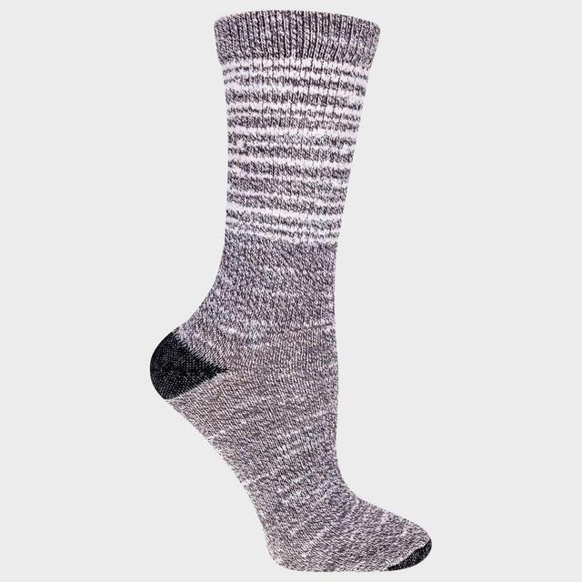 Alaska Knits Womens Striped Feather Wool Blend Lightweight Boot Socks 4-10 Product Image