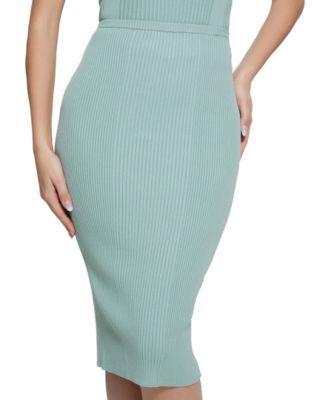 Guess Womens Sahara Ribbed Midi Sweater Skirt Product Image