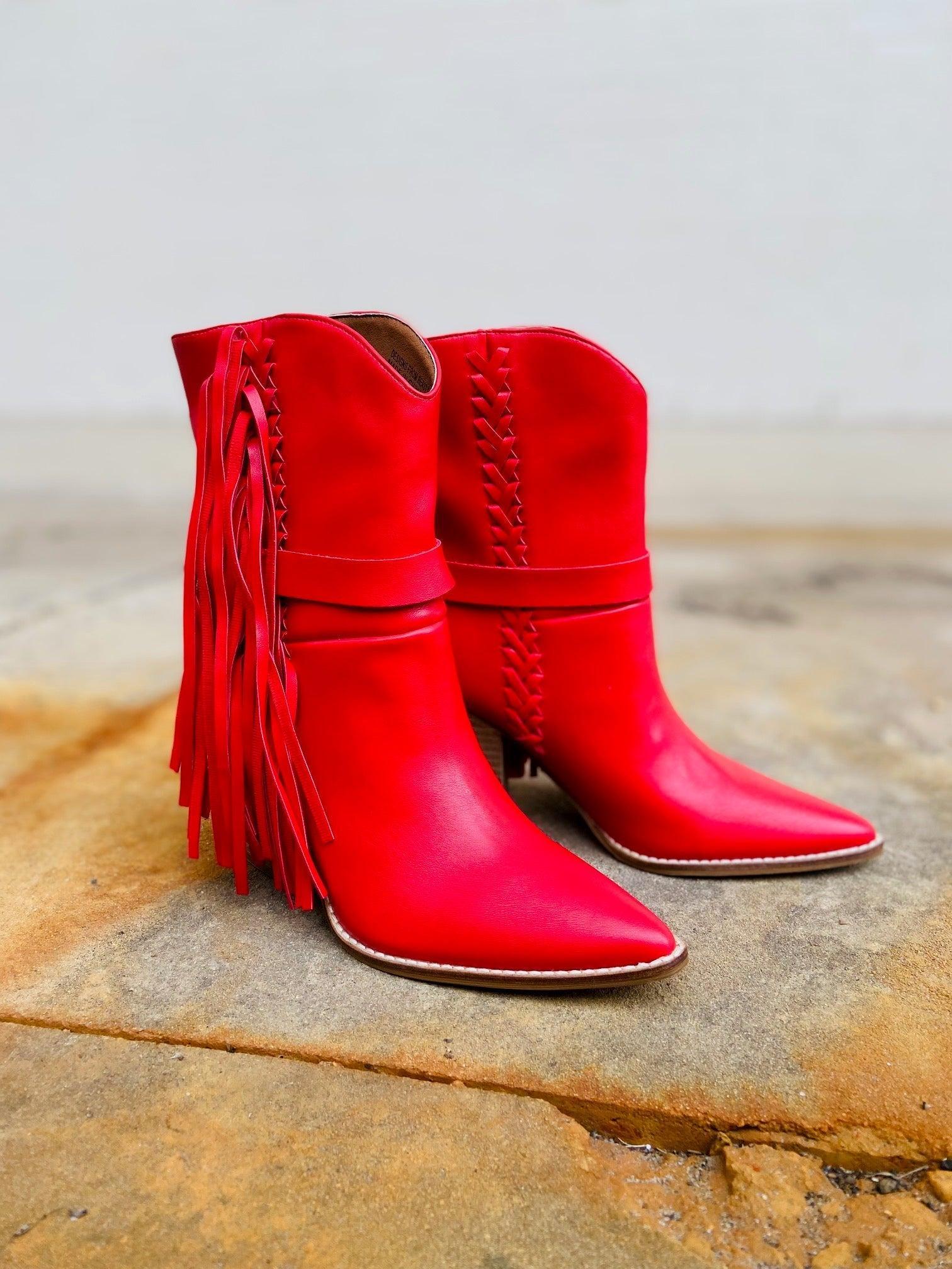 Lady In Red Boots Product Image