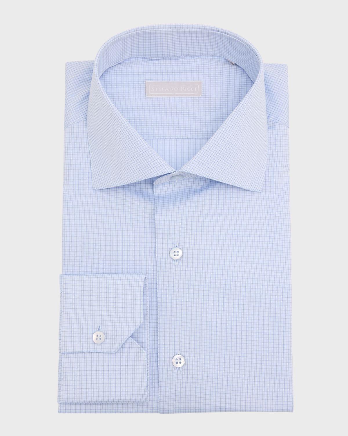 Mens Tonal Check Dress Shirt Product Image