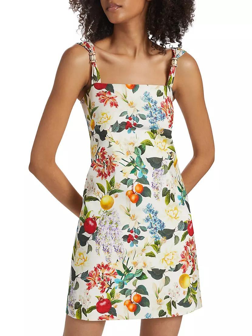 Regazza Floral Cotton-Blend Minidress Product Image