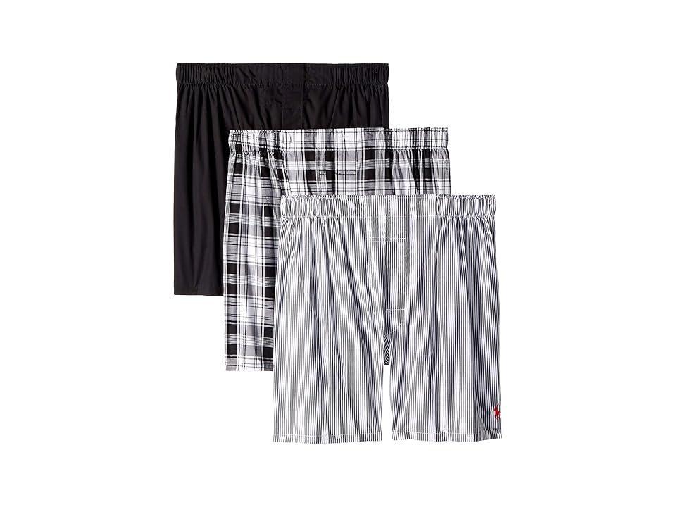 Polo Ralph Lauren Classic Fit 3 Packaged Woven Boxers (Bengal Stripe/Stockton Plaid/Polo ) Men's Underwear Product Image