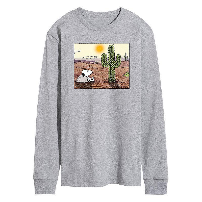 Mens Peanuts Snoopy Desert Tee Med Grey Product Image