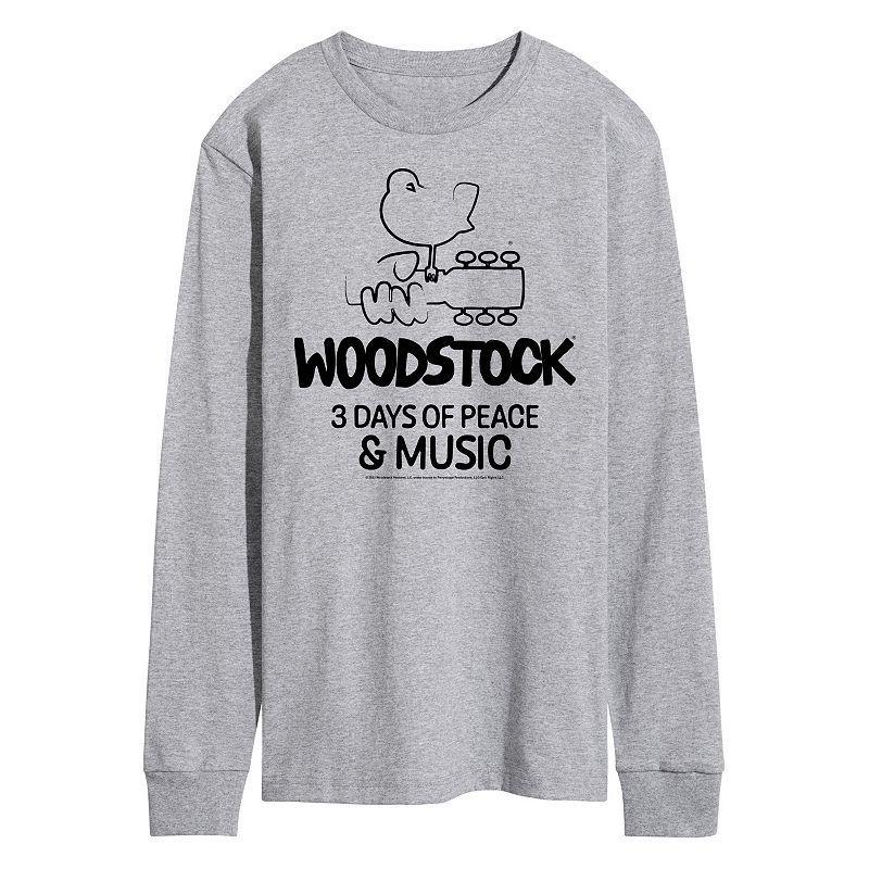 Mens Woodstock 3 Days Of Peace And Music Long Sleeve Graphic Tee Product Image