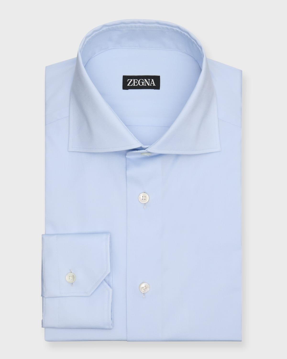 Mens Cotton-Stretch Dress Shirt Product Image