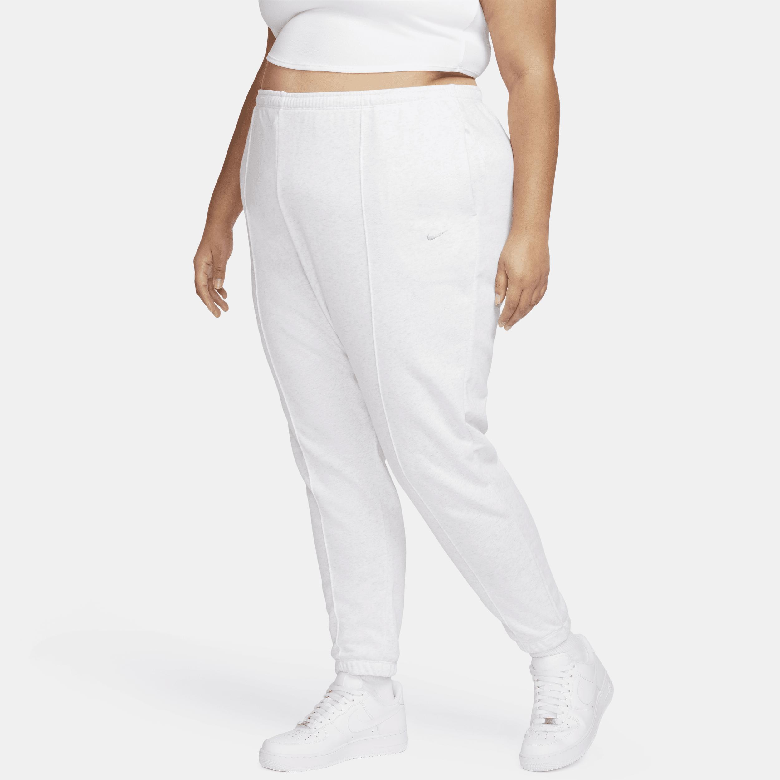 Plus Size Nike Slim Fit High-Waisted Chill French Terry Sweatpants, Womens Birch Grey Product Image