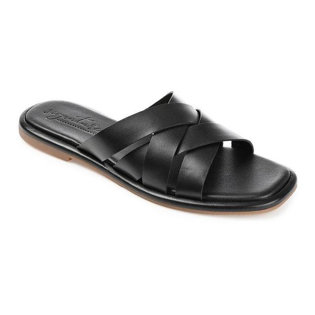 Journee Signature Parkker Woven Slide Sandal Product Image