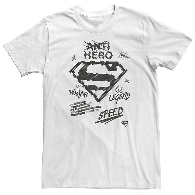 Mens DC Comics Superman Sketched Chest Logo Graphic Tee Product Image