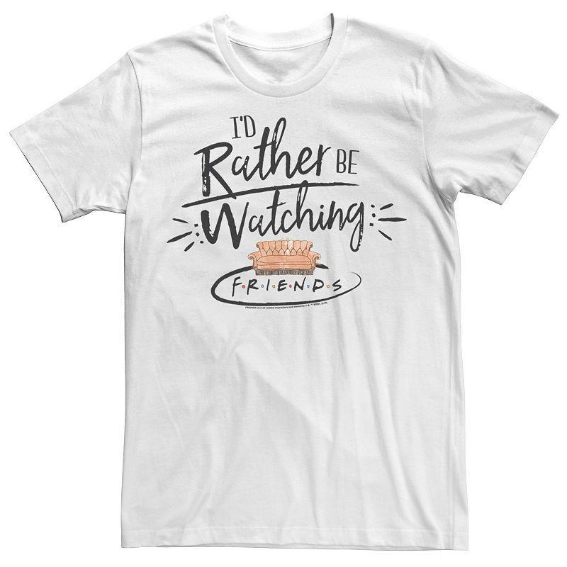 Fifth Sun Friends Mens ID Rather Be Watching Friends Text Short Sleeve T-Shirt Product Image