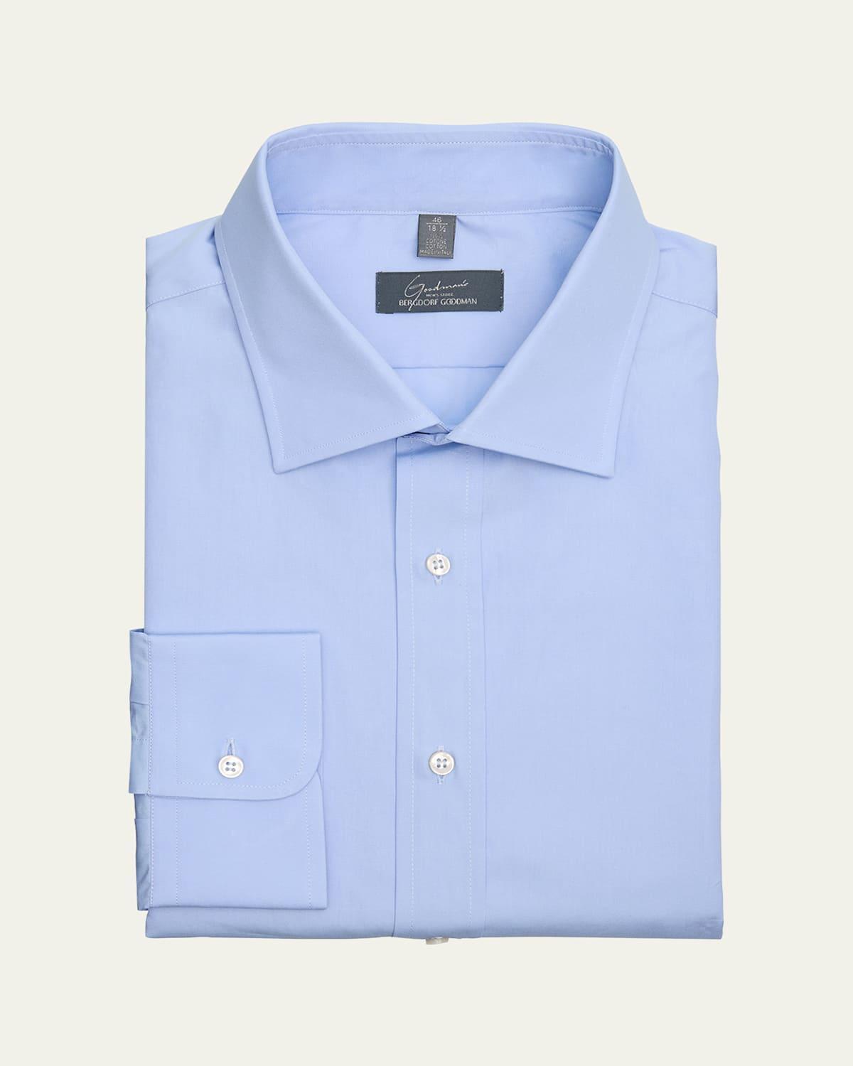 Mens Solid Poplin Dress Shirt Product Image