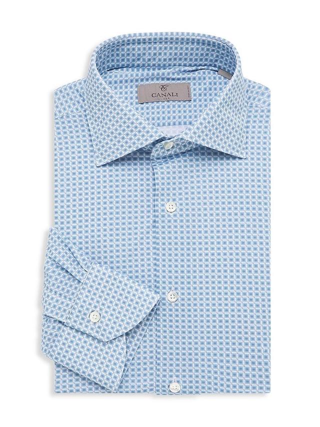 Mens Geometric Dress Shirt Product Image