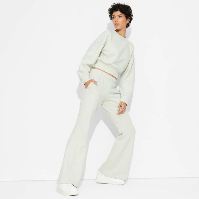 Womens High-Rise Flare Sweatpants - Wild Fable Sage XXS Product Image