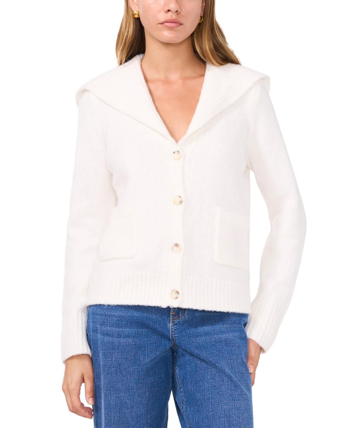 1.state Womens V-Neck Collared Cardigan Product Image