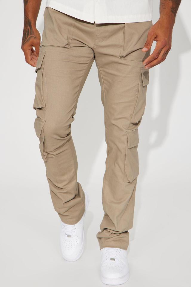 Do It To You Cargo Pants - Taupe Product Image