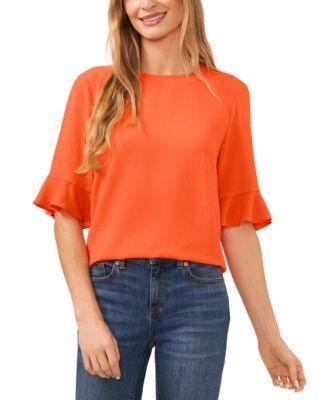 CeCe Ruffle Cuff Blouse Product Image