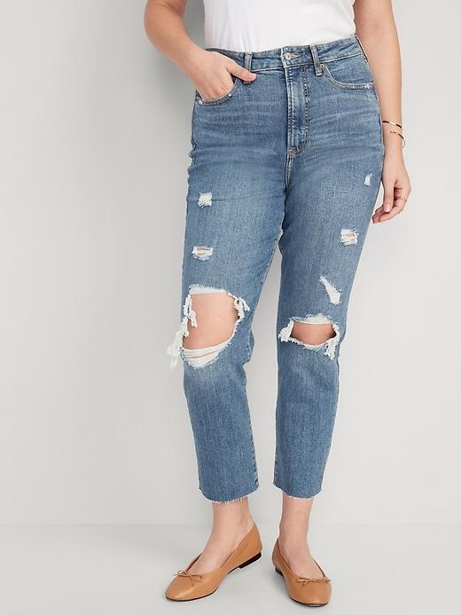 High-Waisted OG Straight Ankle Jeans Product Image