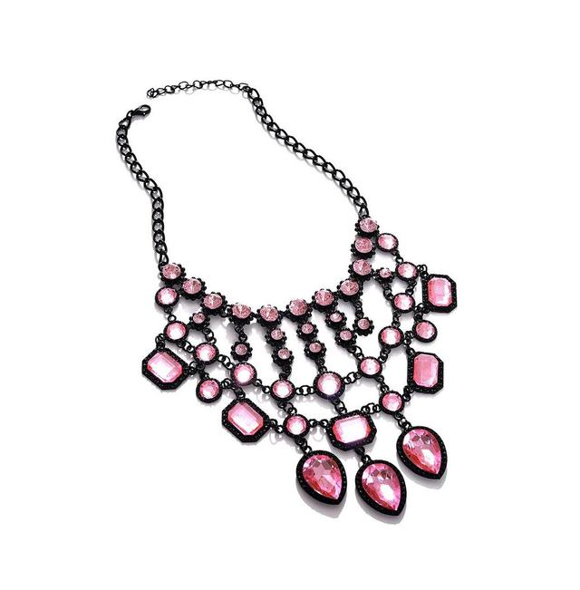 Sohi Womens Crystal Statement Necklace Product Image