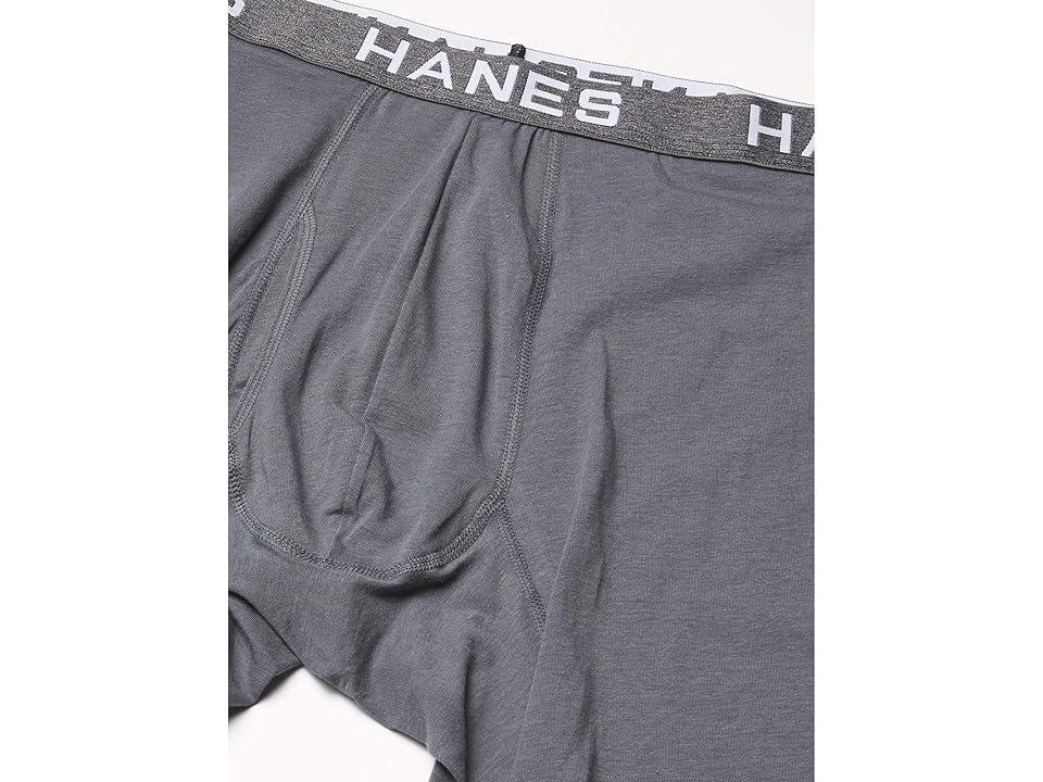 Mens Hanes Ultimate ComfortFlex Fit 4-pack Boxer Briefs Black Gray Product Image