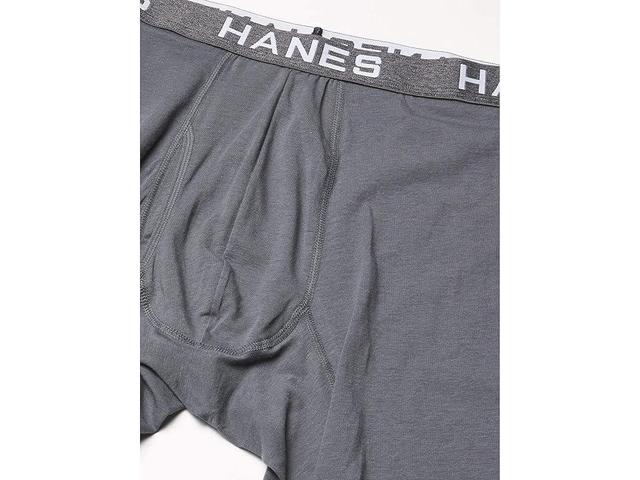 Hanes Comfort Flex Fit Ultra Soft Cotton Modal Blend Boxer Brief 4-Pack Gray) Men's Underwear Product Image