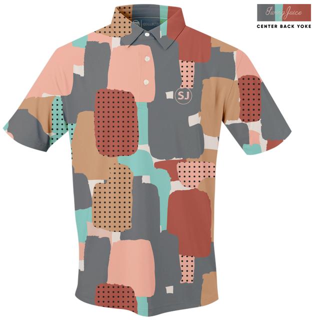 SwingJuice Golf Abstract Camo Men's Polo Male Product Image