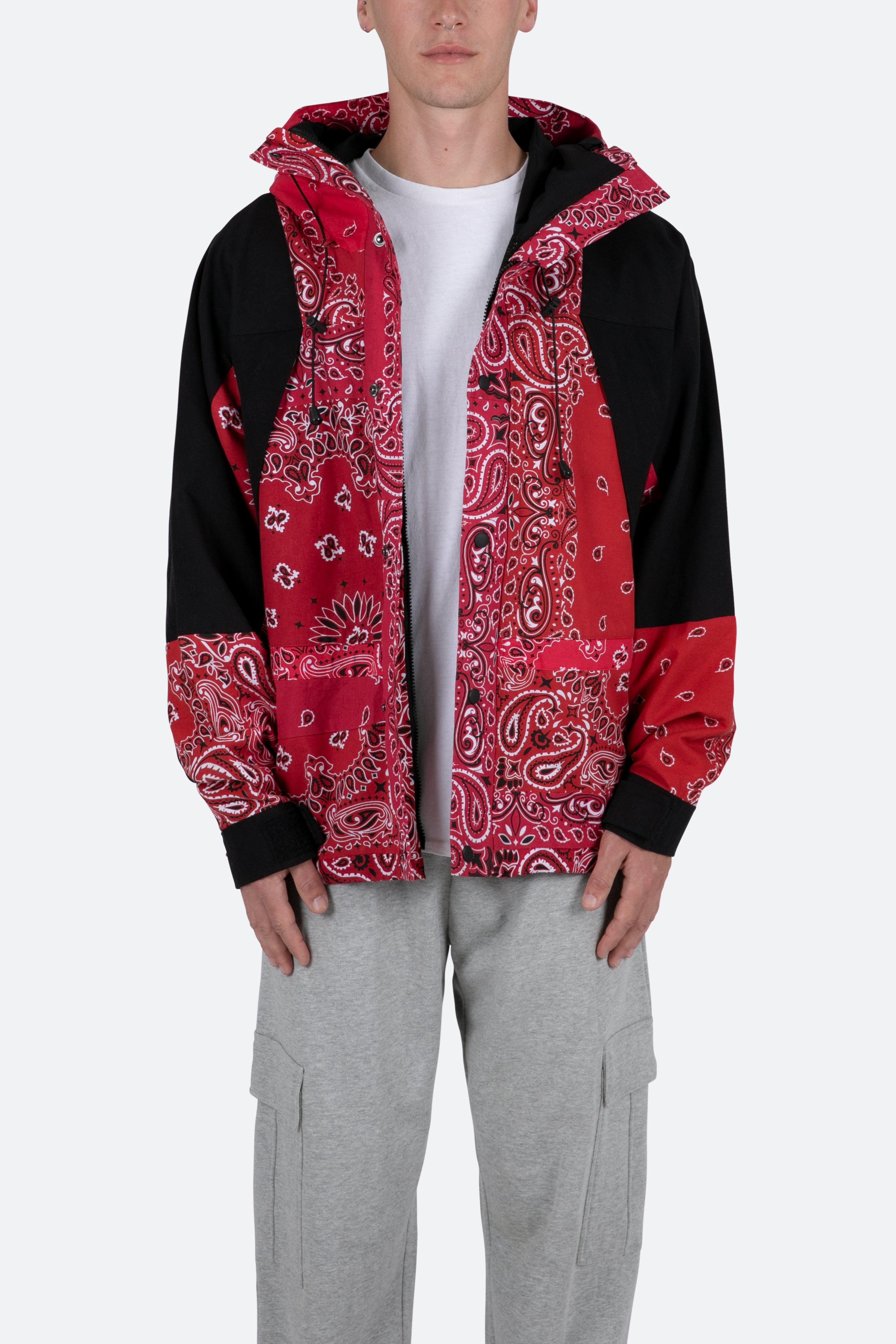 Hooded Bandana Jacket - Red Product Image