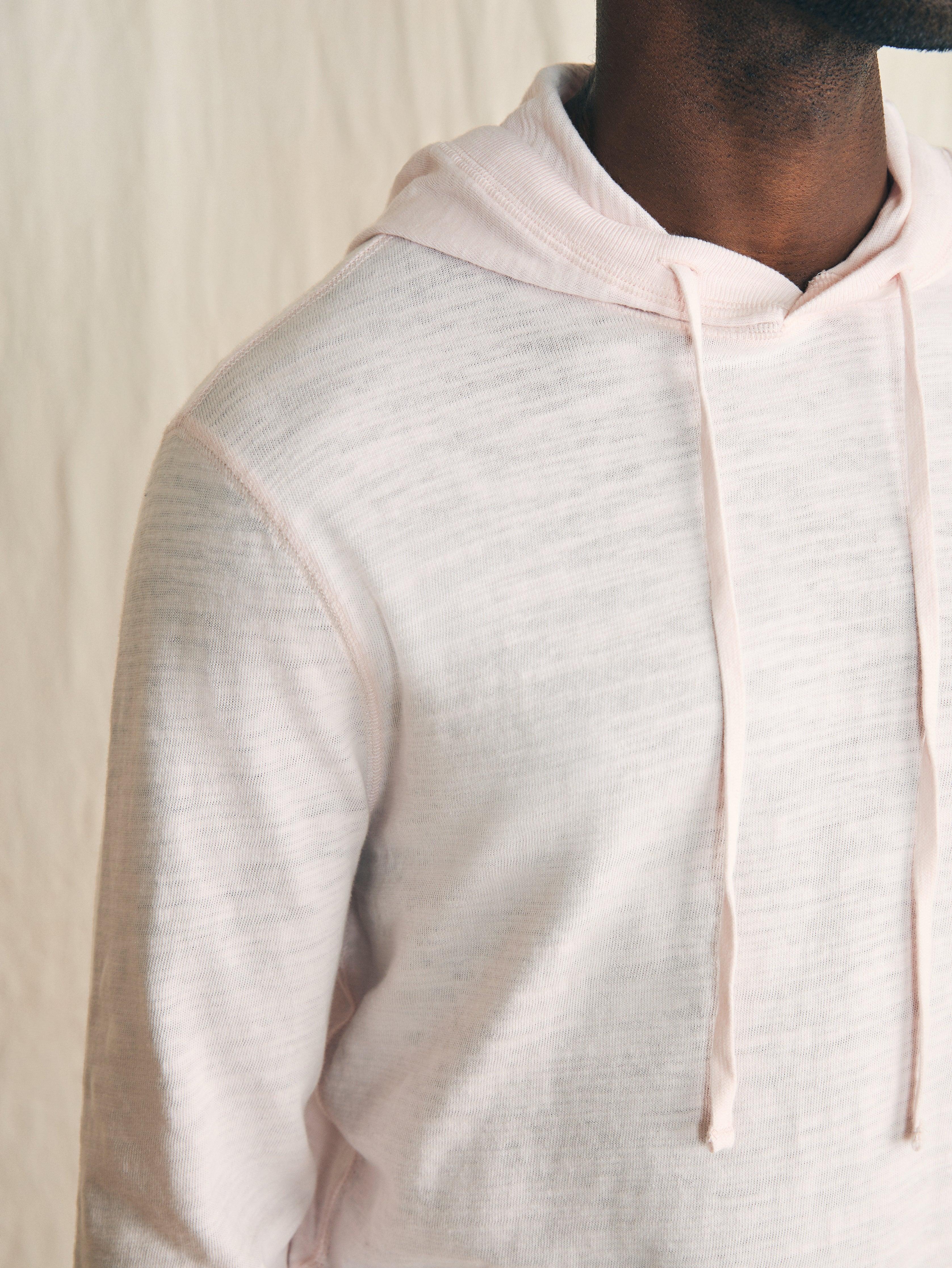 Sunwashed Slub Hoodie - Rosy Shell Male Product Image