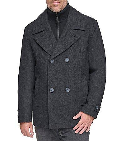 Marc New York Men's Danton Button-Front Wool Peacoat Product Image