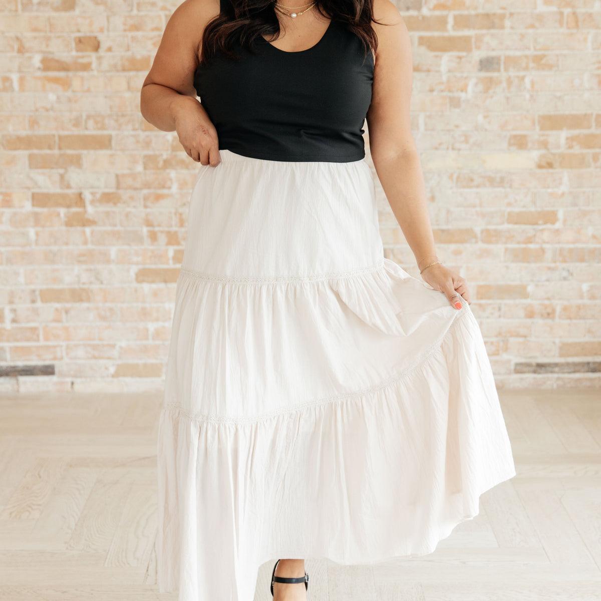 Let It Begin Tiered Maxi Skirt Product Image