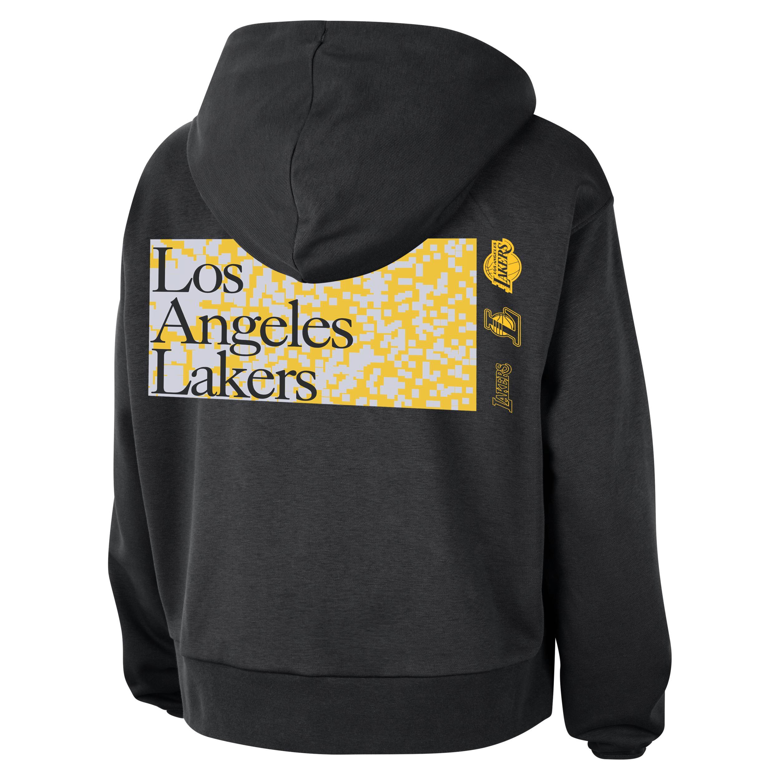 Los Angeles Lakers Standard Issue Nike Women's Dri-FIT NBA Pullover Hoodie Product Image