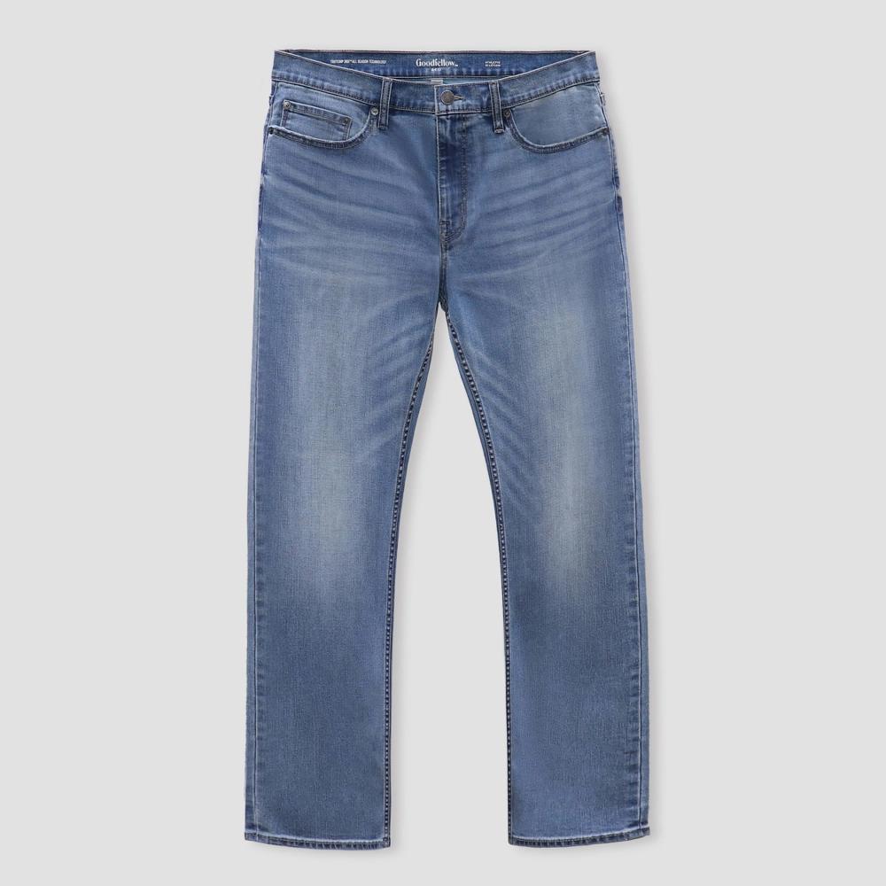 Men's Athletic Fit Jeans - Goodfellow & Co™ Light Blue 34x32 Product Image