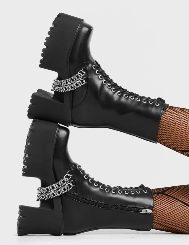 Step On It Chunky Platform Ankle Boots Product Image