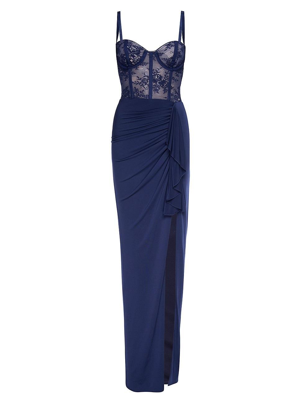 Katie May Willow Gown in Navy. Product Image