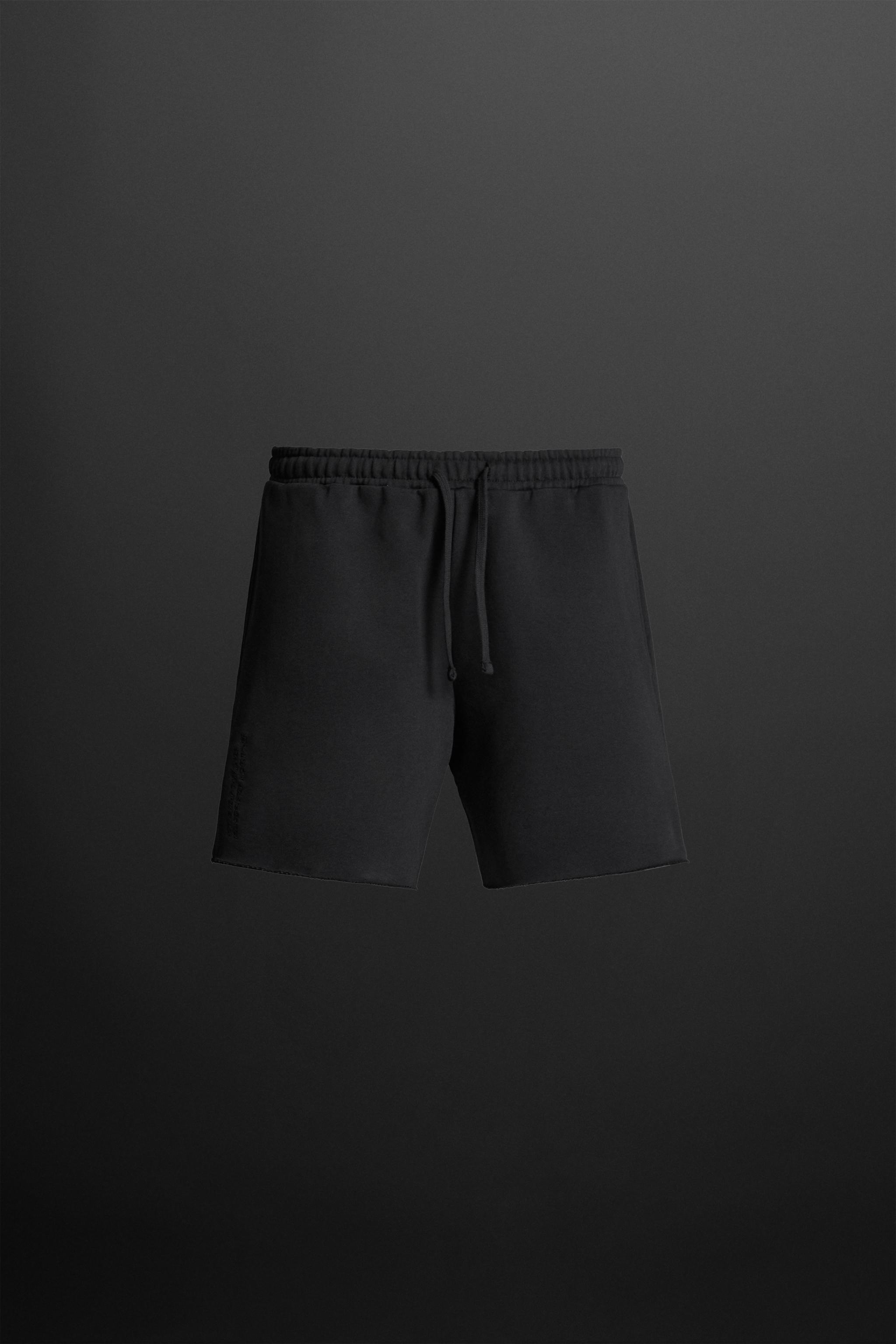 EMBROIDERED JOGGER SHORTS Product Image