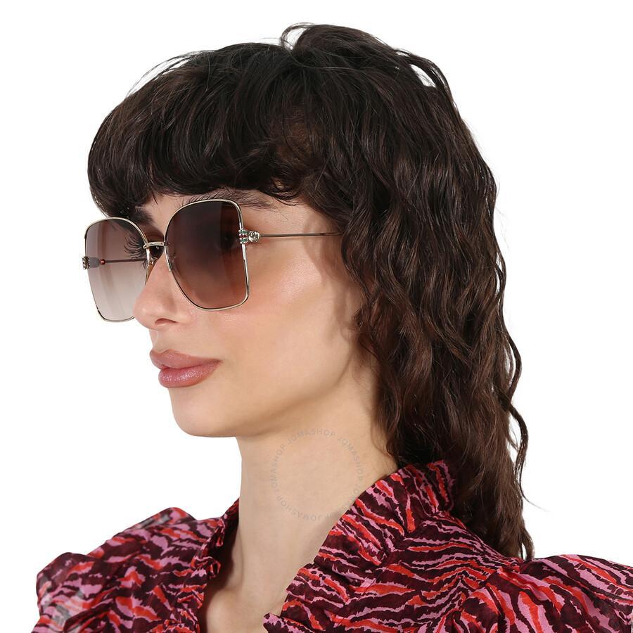 Brown Butterfly Ladies Sunglasses Gg1282sa 003 62 In Brown / Gold Product Image