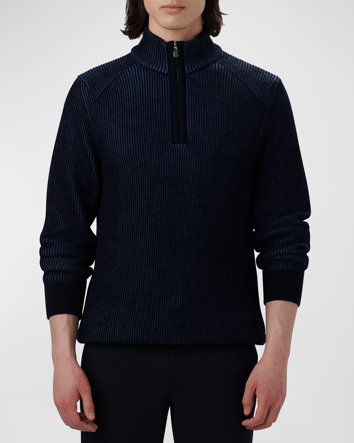 Bugatchi Quarter Zip Merino Wool Sweater Product Image