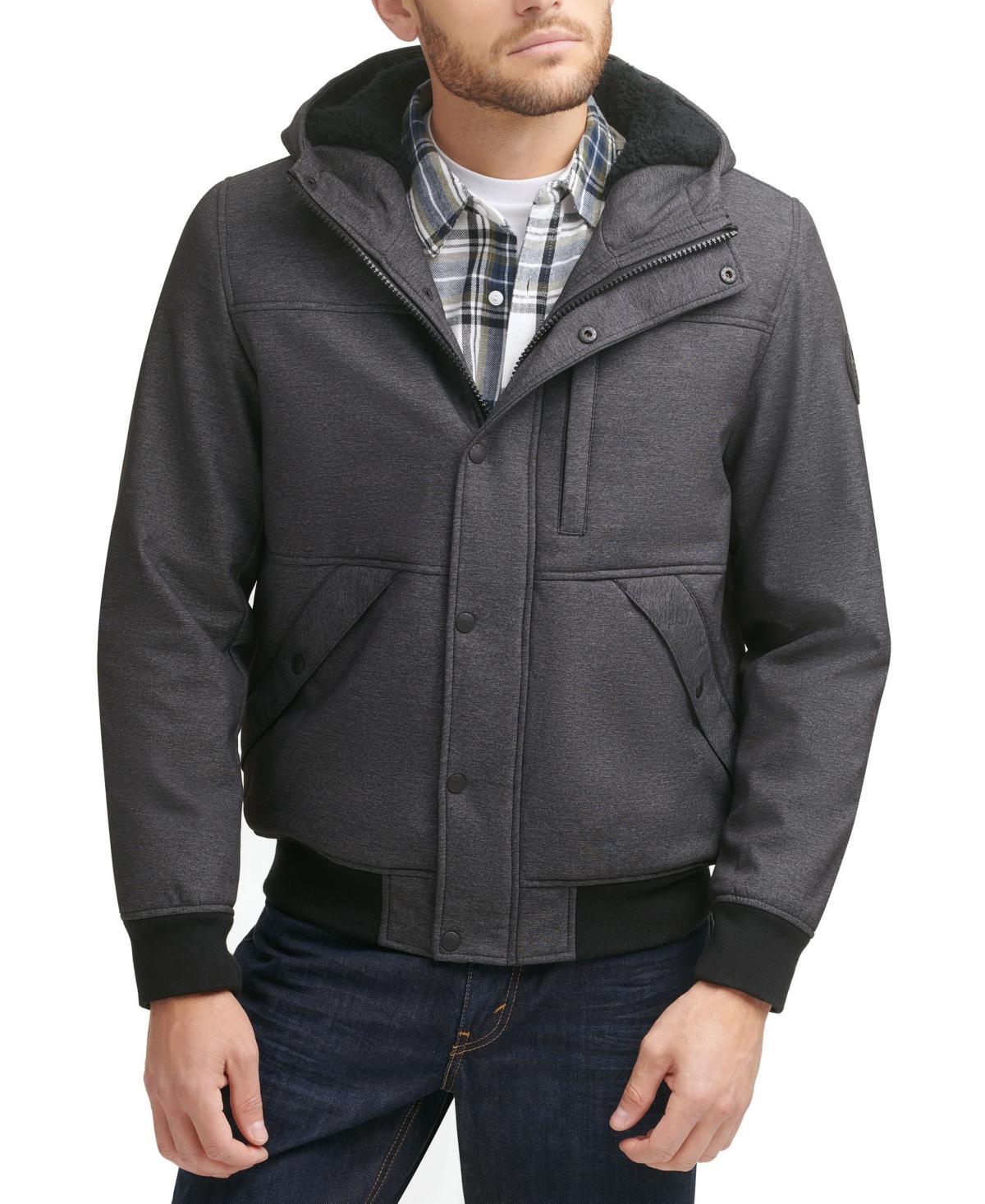 Levis Mens Soft Shell Sherpa Lined Hooded Jacket Product Image