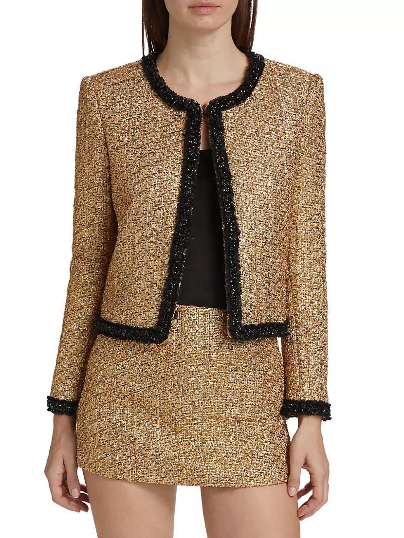 Landon Metallic Tweed Box Jacket Product Image