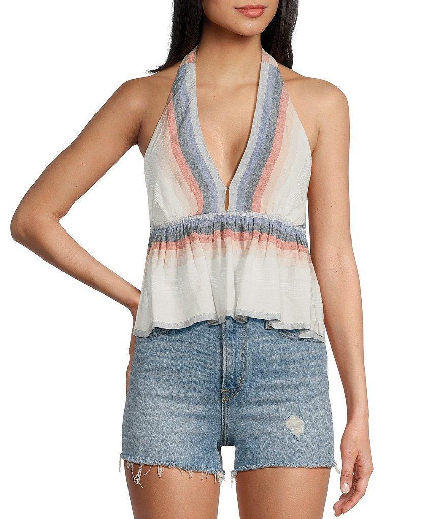 O'Neill Siena V-Neck Sleeveless Halter Top Product Image