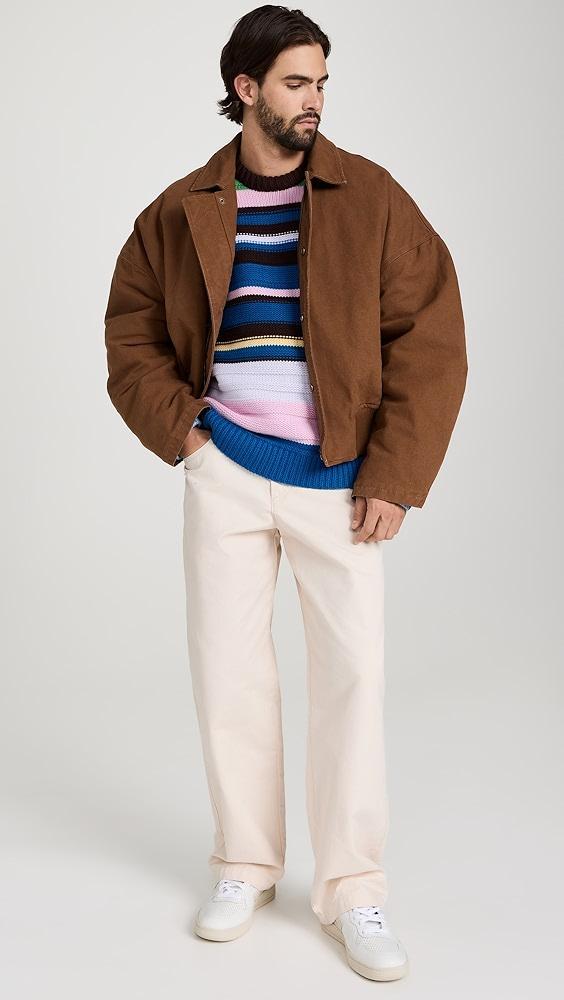 JW Anderson Multi Stripe Crew Neck Sweater | Shopbop Product Image