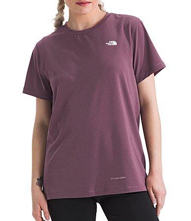 The North Face Women Adventure Solid Crew Neck Short Sleeve Tee Shirt Product Image